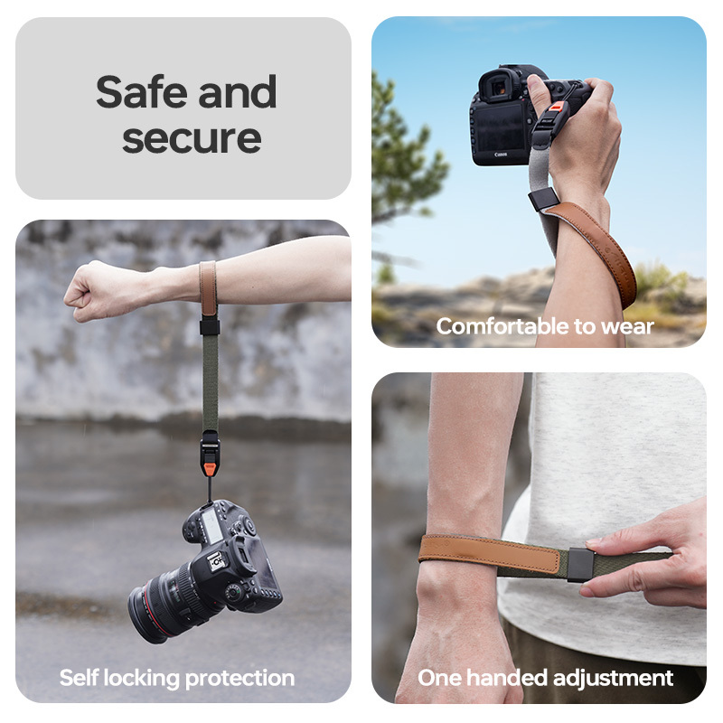 Manbily Quick Release Camera Wrist Strap for Photographers with Safer Connector SK-10