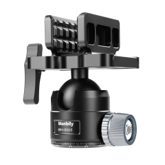 Manbily BH-52U3 52MM Large Ball Head with saddle clamp, 52mm Diameter Large Ball, 55lbs Load Capacity, 360° Ball Head