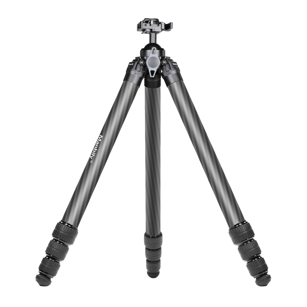 Manbily TS-364PA Carbon Fiber Hunting Tripod, 36mm Max Tube, with 44mm Buil-in Ball Head, Arca Swiss & Picatinny Adapter