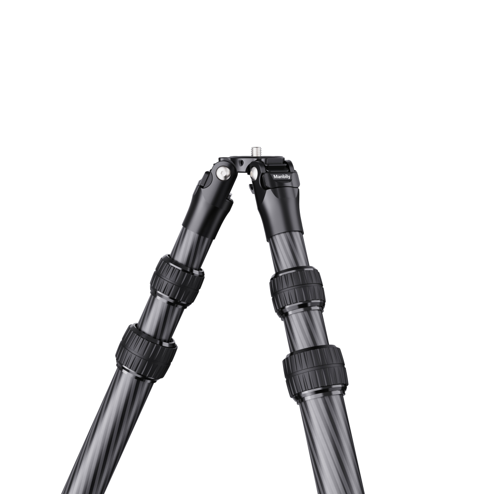Manbily WZ-2836 Carbon Fiber Inverted Tripod, 63in 36mm Max Tube, 3 sections, Tripod Only