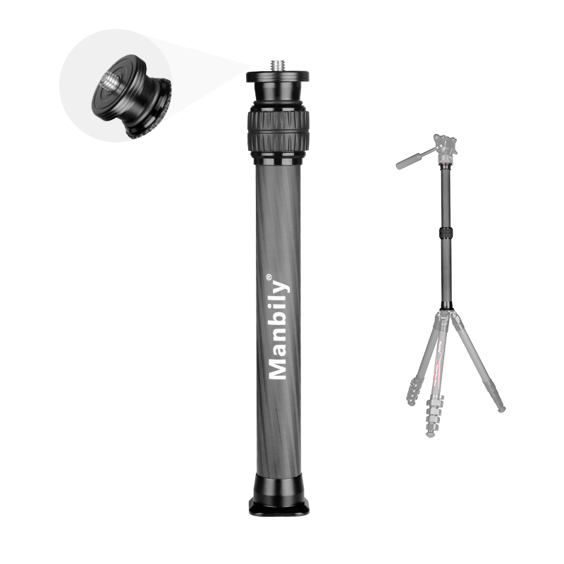 Manbily Carbon Fiber Extension Pole for Tripod Central  Column, 32mm/28mm Max Tube, 2 sections