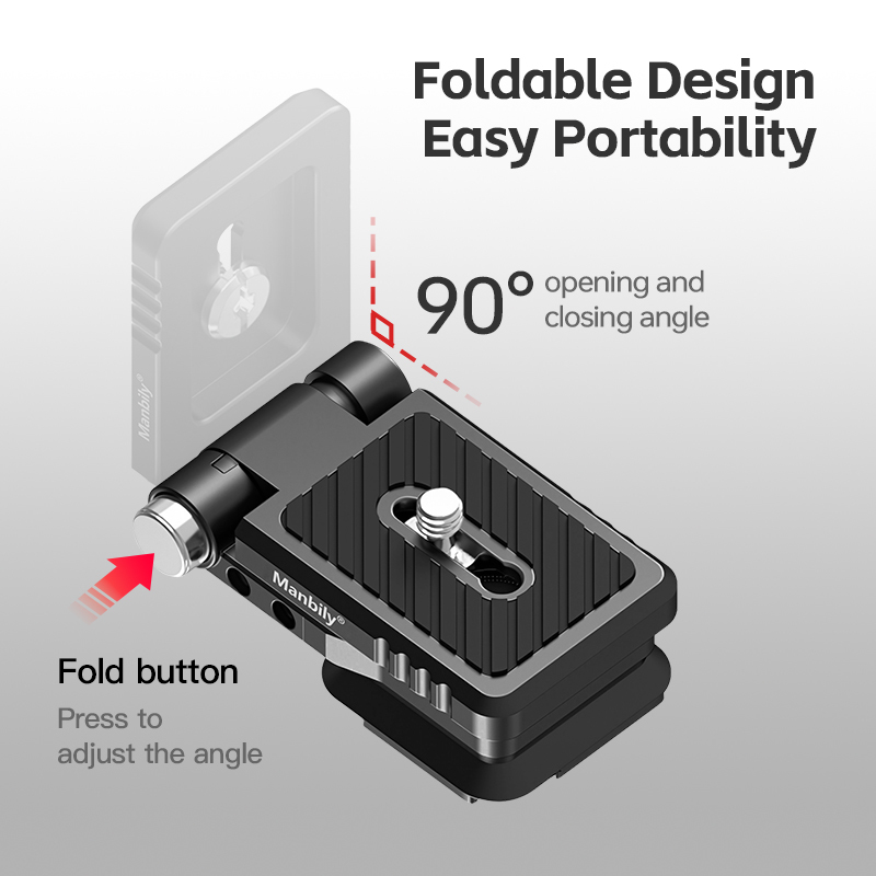 Manbily L Bracket  38mm Vertical Horizontal Switching Tripod Quick Release Plate for Camera