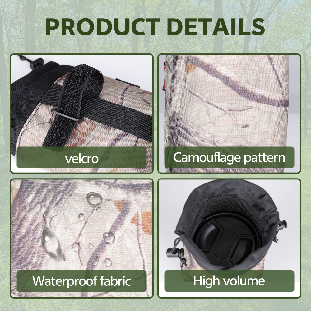 Manbily Camouflage Storage Bag for hunting Tripod Spare Outdoor Waterproof Camera Bag Accessories