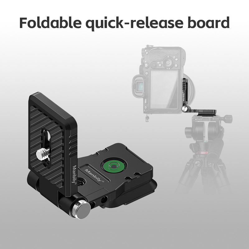 Manbily L Bracket  38mm Vertical Horizontal Switching Tripod Quick Release Plate for Camera