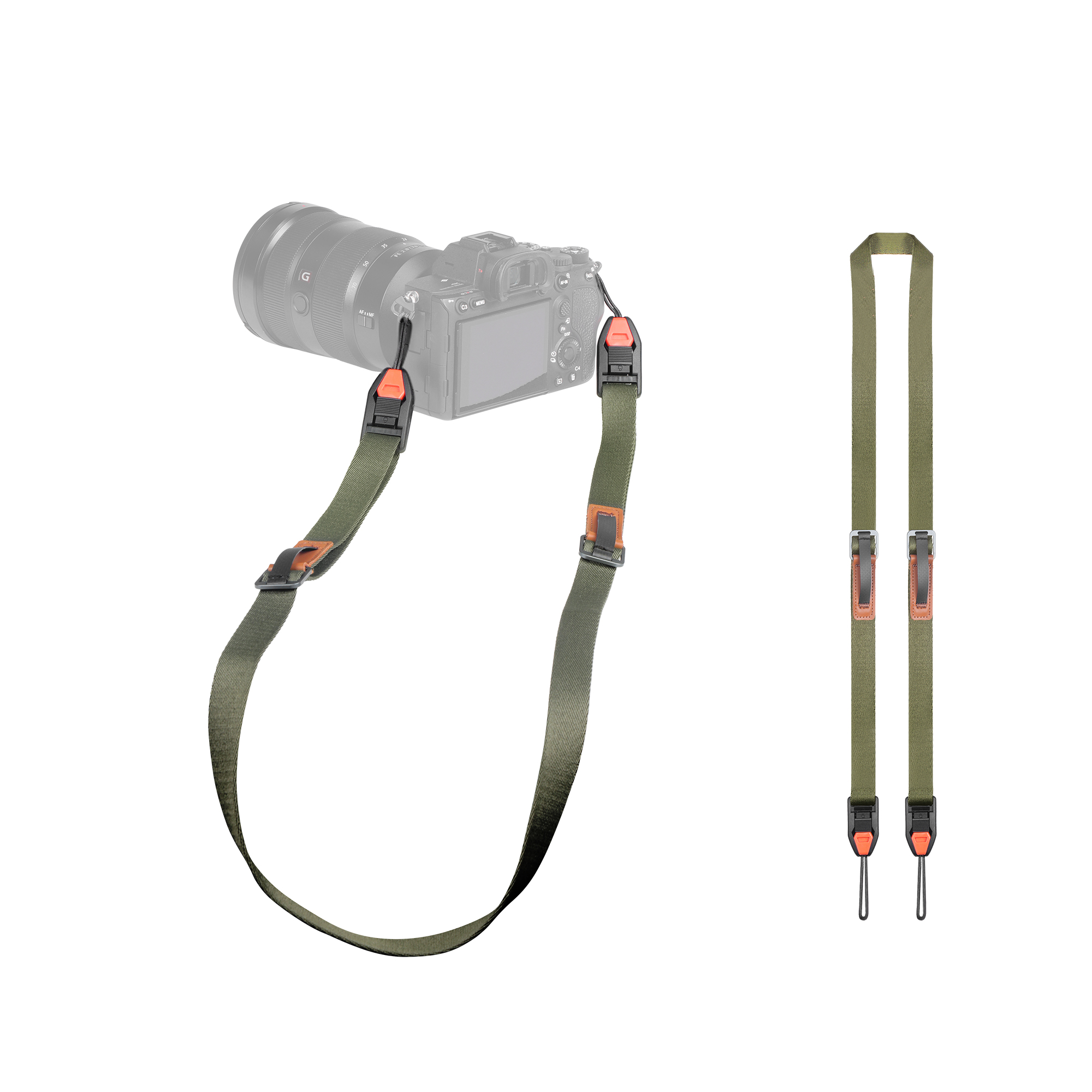 Manbily SK-11 Camera Magnetic Shoulder Strap for Photography,  Adjustable Nylon Neck strap, Compatible with Quick Release Plates