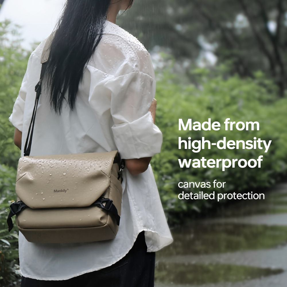Manbily Camera Shoulder bags Waterproof Crossbody Outdoor Travel Adjustable Storage Bag For Sony Canon Nikon Camera Lenses