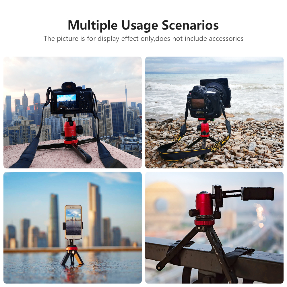 Manbily  MT-01 Camera Portable Tripod Tabletop Video Stand for Phone Camera Lightweight Phone Stabilizer Holder Accessories