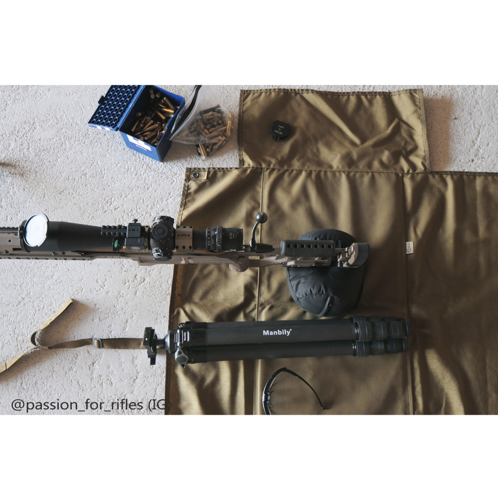 Manbily TS-364U3 Carbon Fiber Hunting Tripod with saddle clamp, 36mm Tube, 44mm Diameter Ball, Max Load 44 lbs/20k