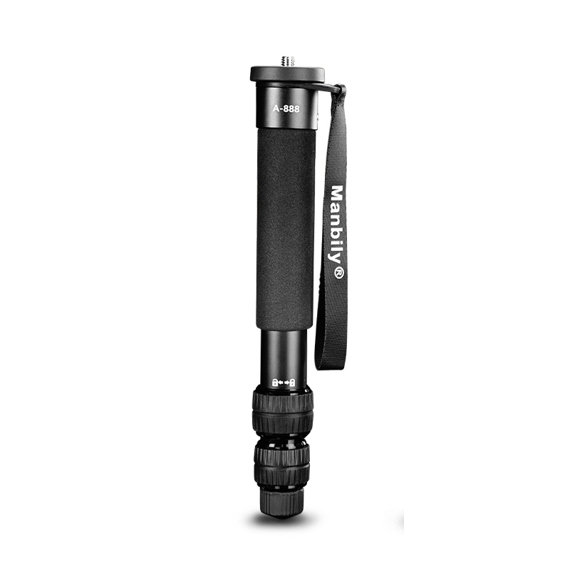 Manbily A-888 Portable Aluminum Monopod, Folded Length 31cm, Maximum Tube Diameter 32mm
