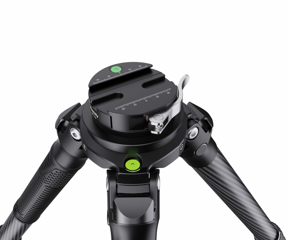 Manbily MT-364+BY-75 Carbon Fiber Heavy Duty Tripod, 36mm Max Tube Diameter with 75mm Platform Bowl Leveling Head