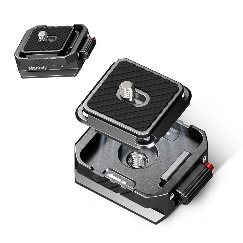 [Quick Release & Fast Mount] Manbily SQ02 Quick Release Plate, Arca-Swiss Compatible