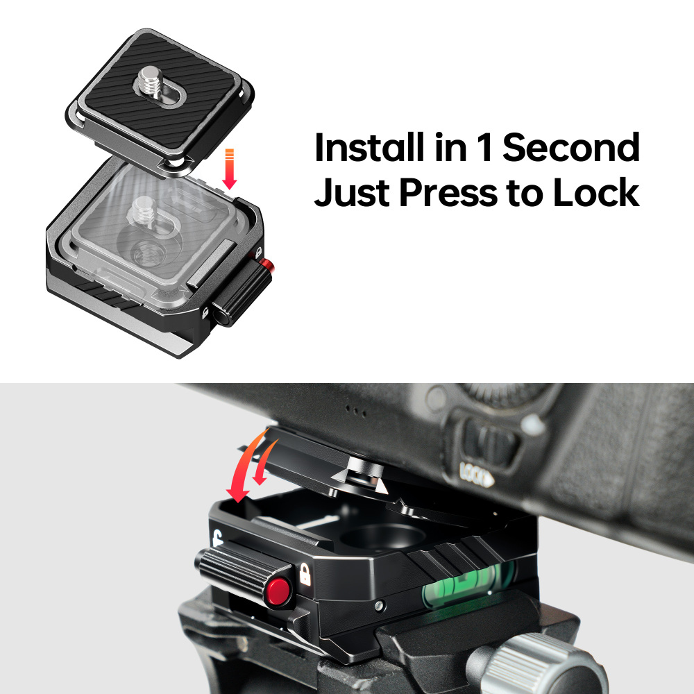 [Quick Release & Fast Mount] Manbily SQ02 Quick Release Plate, Arca-Swiss Compatible