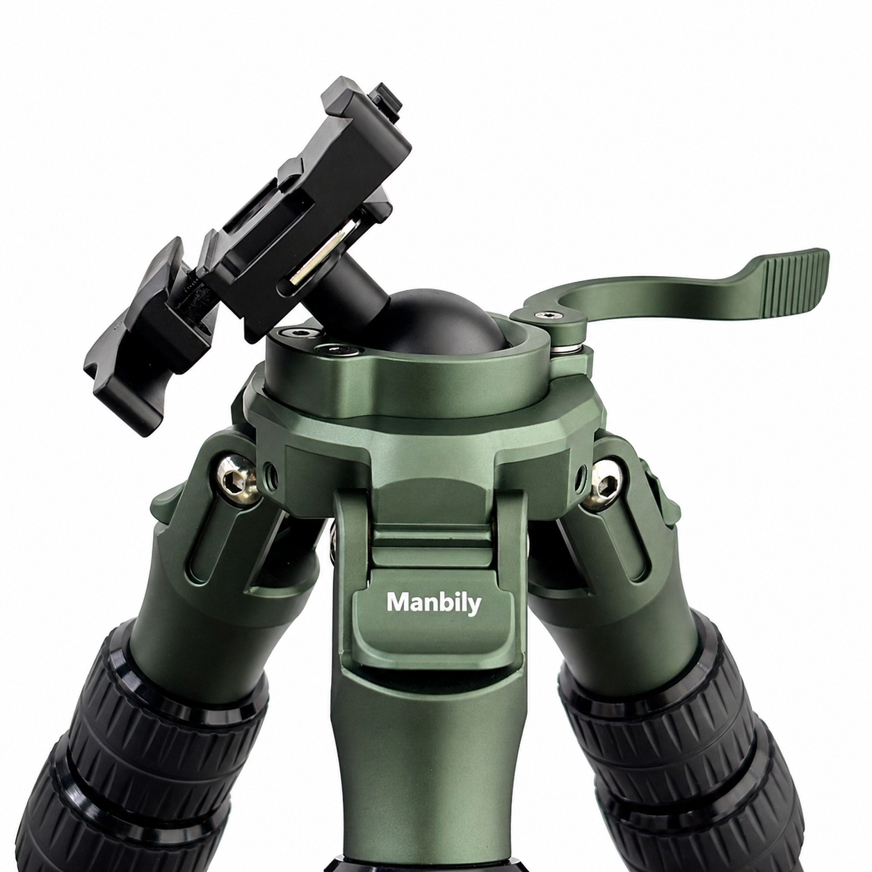 360 degree rotation and 45 degree tilt adjustment ball head