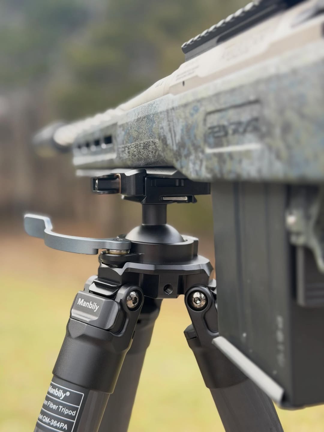 Manbily QM tripod ball head setup