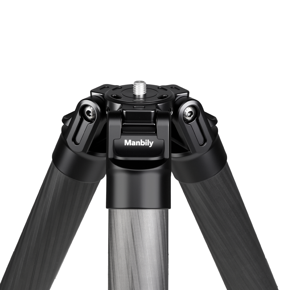 Manbily WZ-404AR Heavy-Duty Carbon Fiber Hunting Tripod, Max 40mm Leg Tube, 66lbs/30kg Max Load, 55mm Large Ball Head