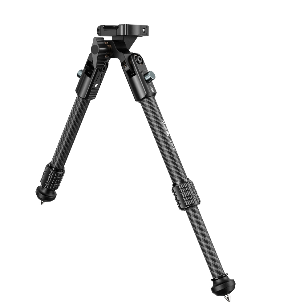 Manbily BP-101 Lightweight Carbon Fiber Hunting Bipod, 15KG/33lbs Heavy Load, 16mm Max Tube