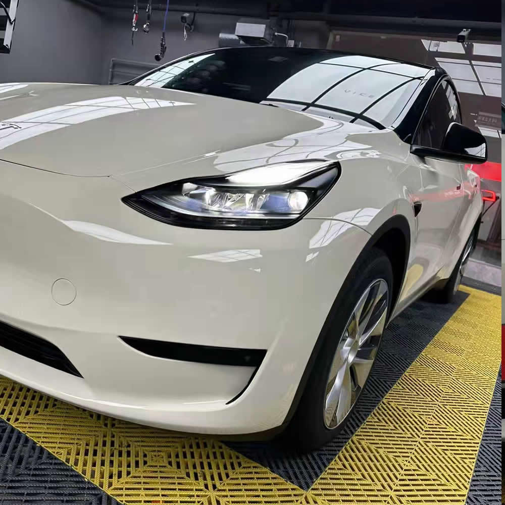TOPCAR Super Gloss Pepper White PET Vinyl Wrap