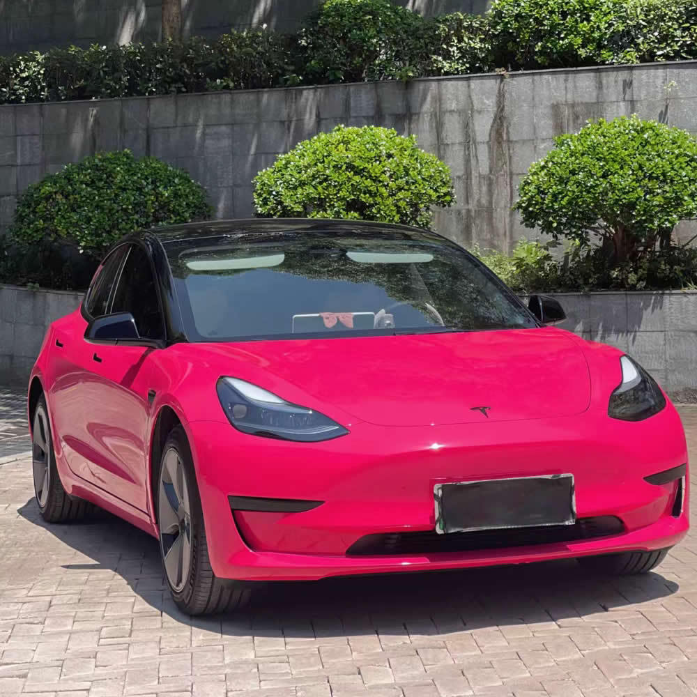 TOPCAR Super Gloss Beetroot Red PET Vinyl Wrap