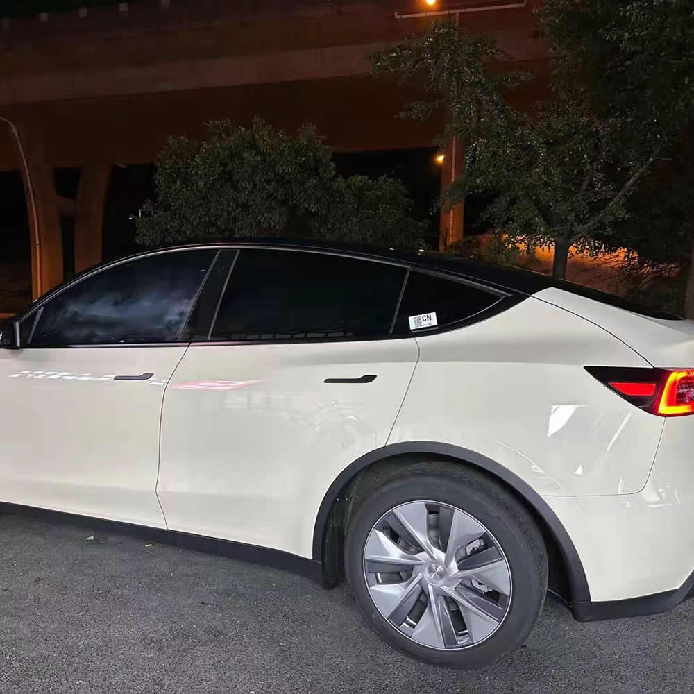 TOPCAR Super Gloss Pepper White PET Vinyl Wrap
