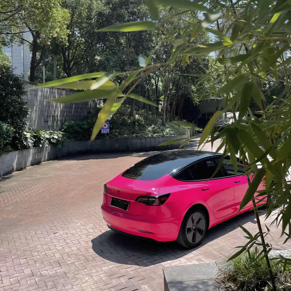 TOPCAR Super Gloss Beetroot Red PET Vinyl Wrap