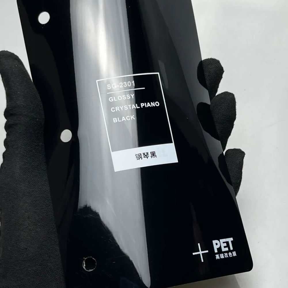 TOPCAR Crystal Piano Black PET Vinyl Wrap