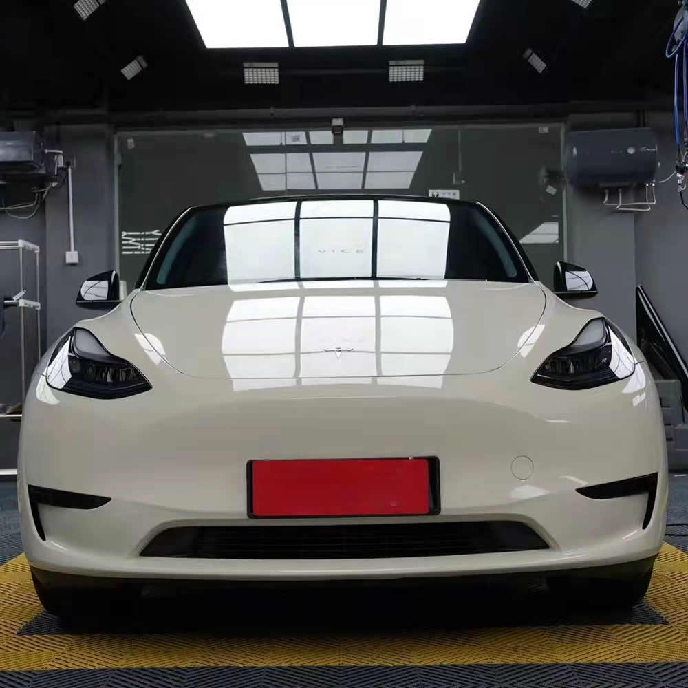 TOPCAR Super Gloss Pepper White PET Vinyl Wrap