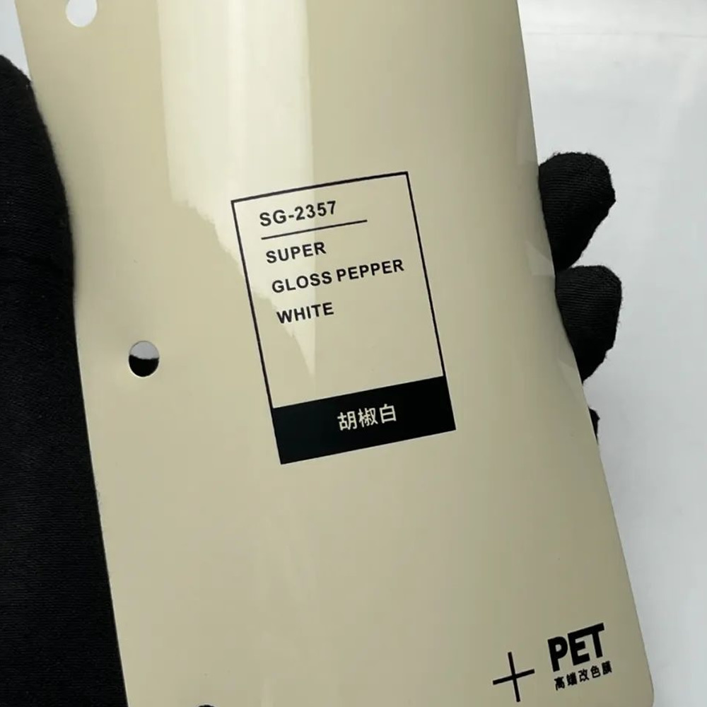 TOPCAR Super Gloss Pepper White PET Vinyl Wrap