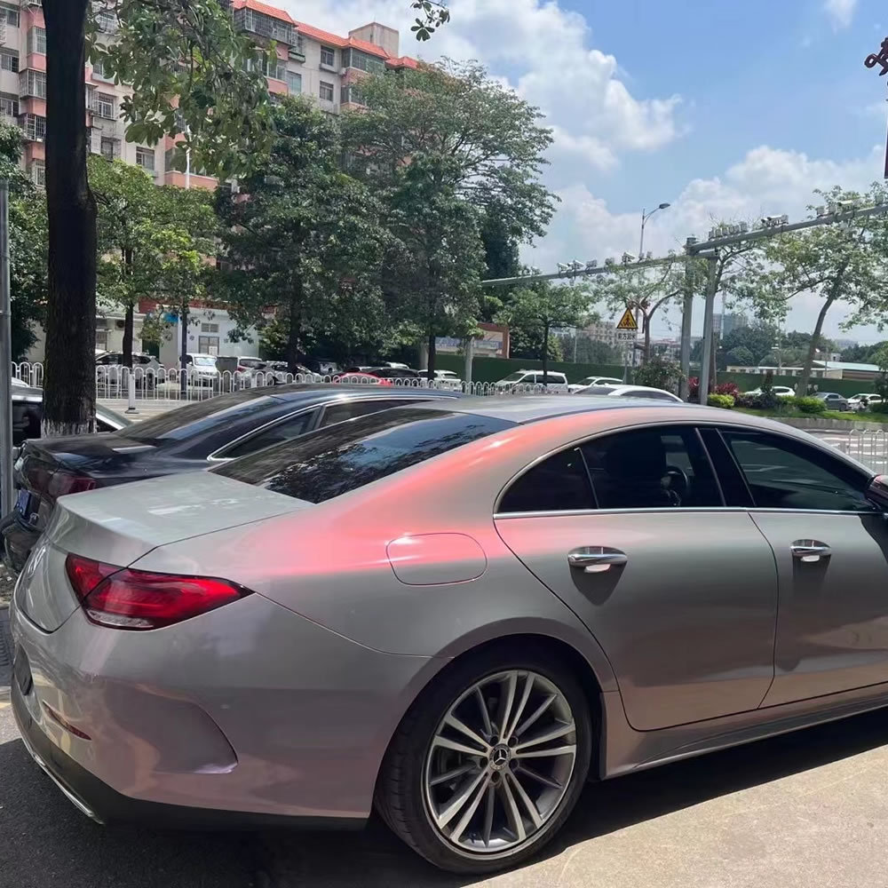 TOPCAR Magic Candy Color Flip Volcano Grey PET Vinyl Wrap