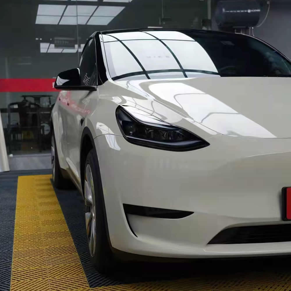 TOPCAR Super Gloss Pepper White PET Vinyl Wrap