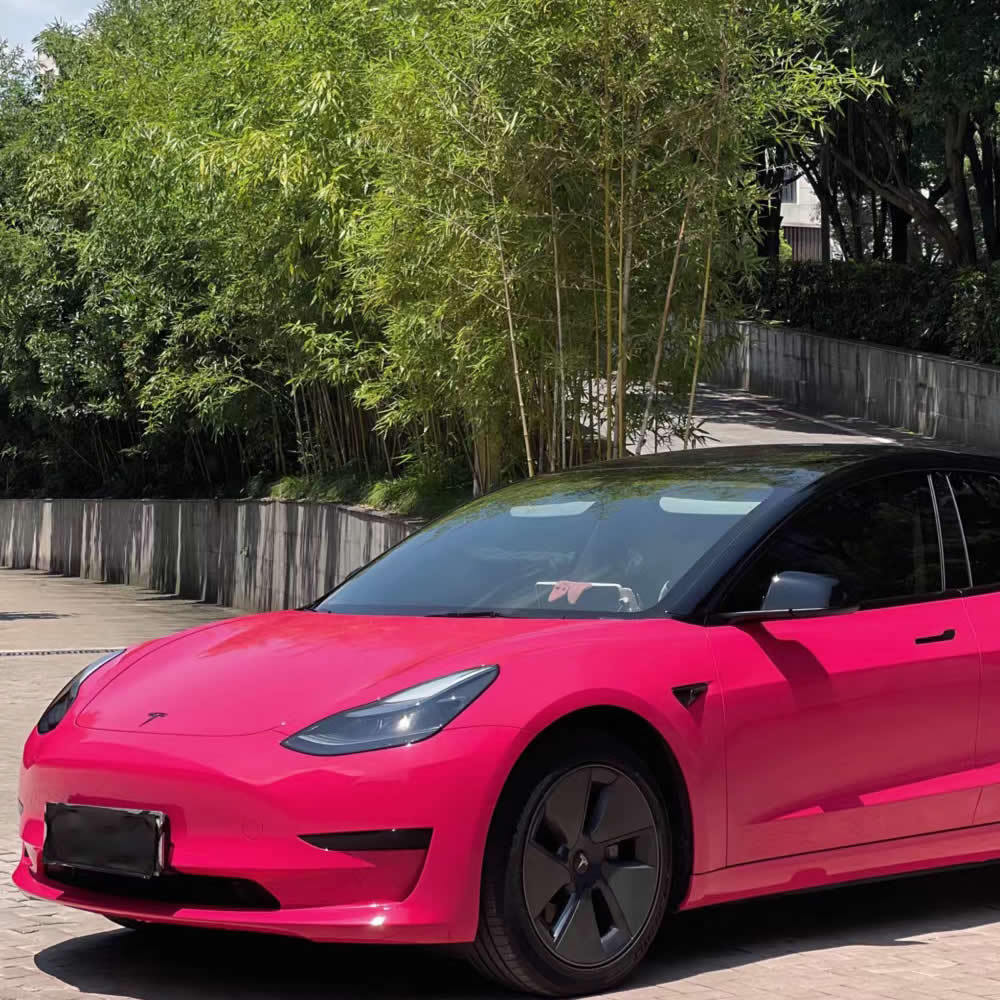 TOPCAR Super Gloss Beetroot Red PET Vinyl Wrap