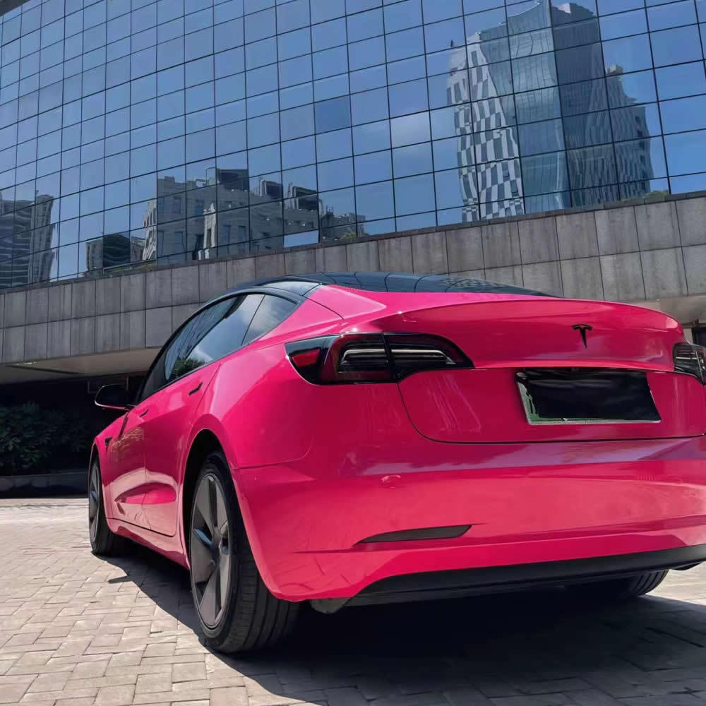TOPCAR Super Gloss Beetroot Red PET Vinyl Wrap