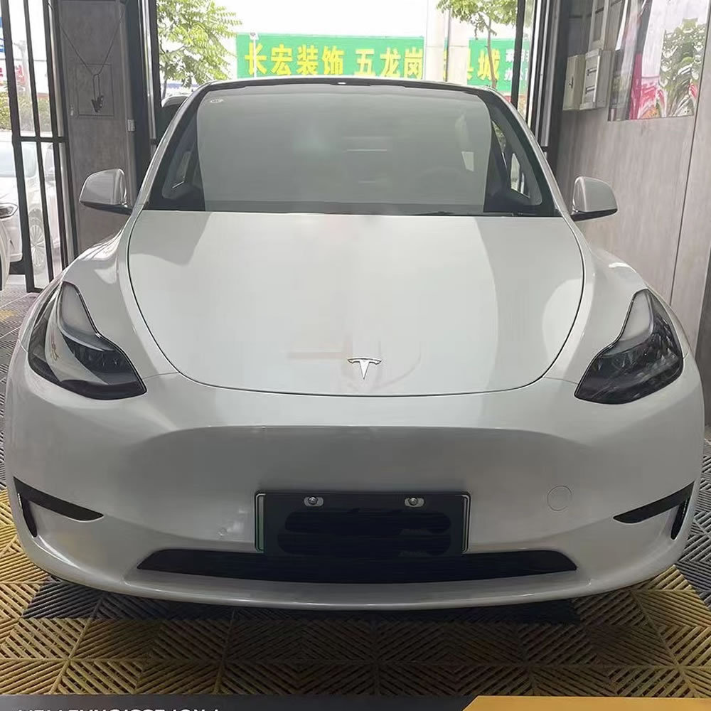 TOPCAR Satin Metallic Glossy Black PET Vinyl Wrap