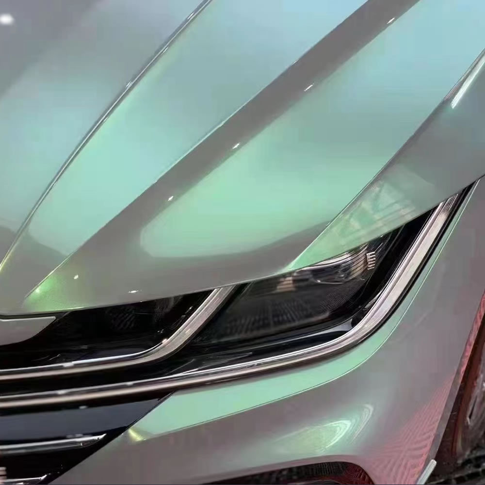 TOPCAR Magic Candy Flip Grey Green PET Vinyl Wrap