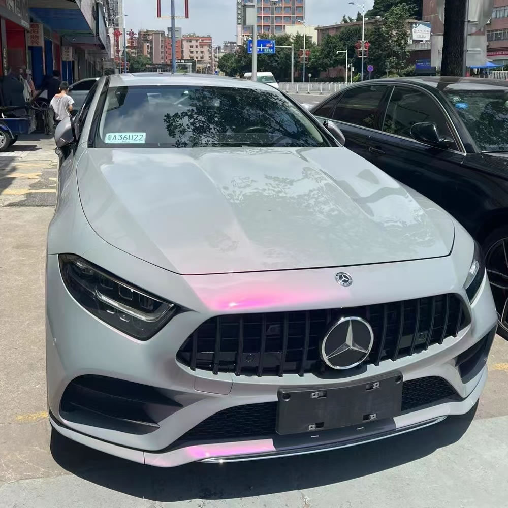 TOPCAR Magic Candy Color Flip Volcano Grey PET Vinyl Wrap