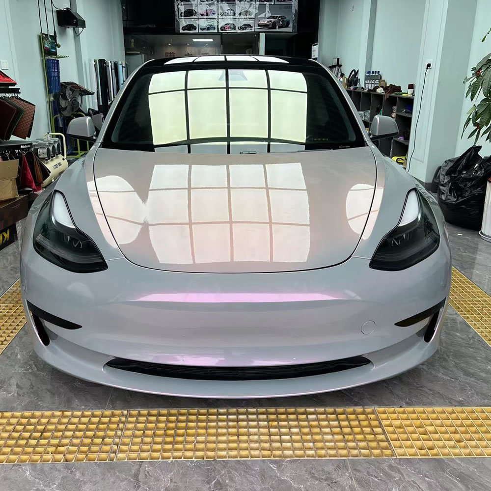TOPCAR Magic Candy Color Flip Volcano Grey PET Vinyl Wrap