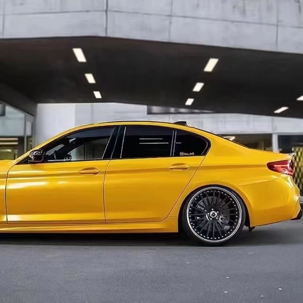 TOPCAR Super Gloss Sunflower Yellow PET Vinyl Wrap