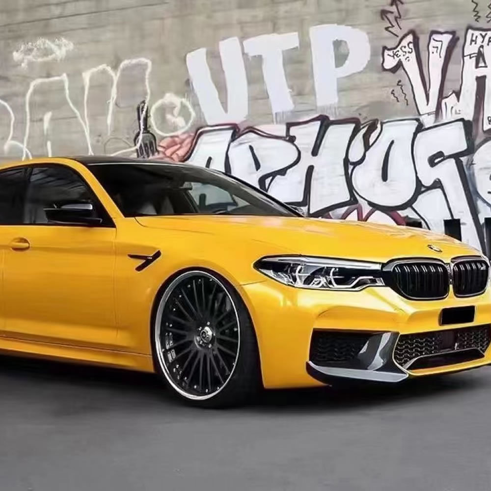 TOPCAR Super Gloss Sunflower Yellow PET Vinyl Wrap