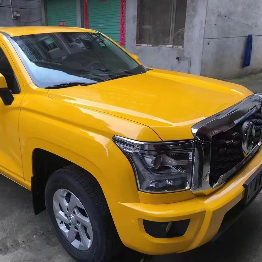 TOPCAR Super Gloss Sunflower Yellow PET Vinyl Wrap