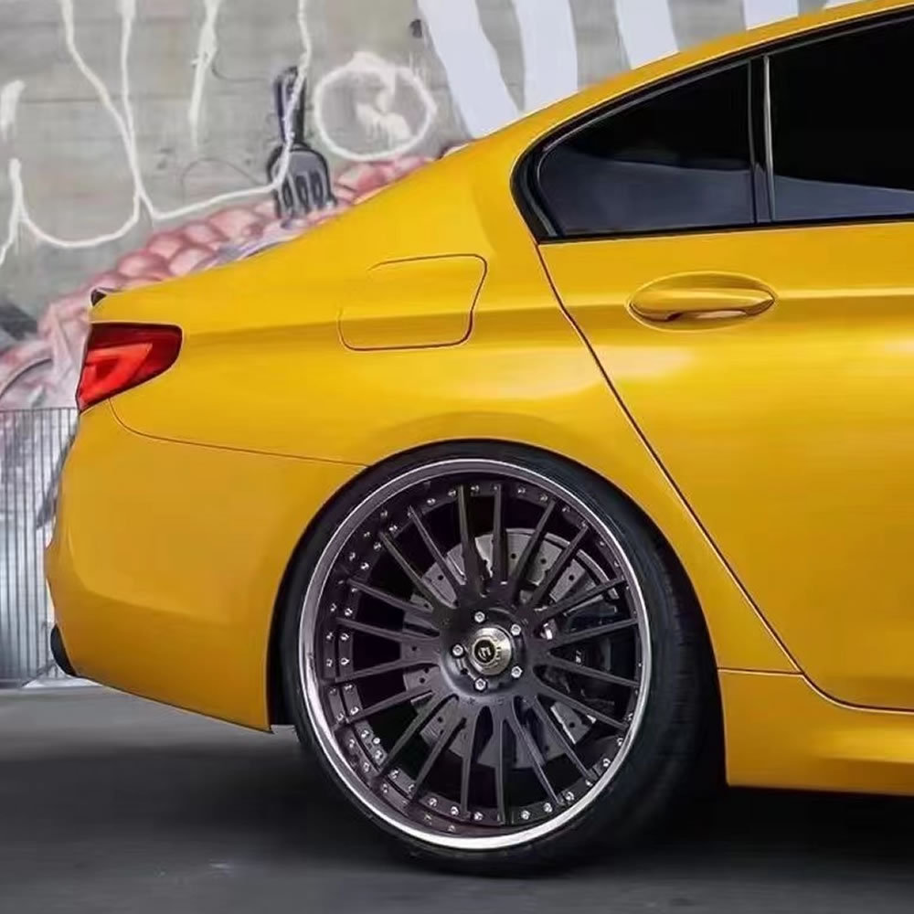 TOPCAR Super Gloss Sunflower Yellow PET Vinyl Wrap