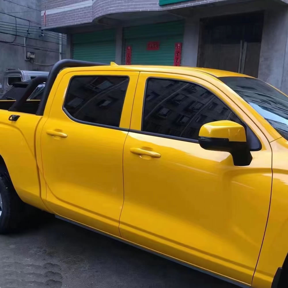 TOPCAR Super Gloss Sunflower Yellow PET Vinyl Wrap