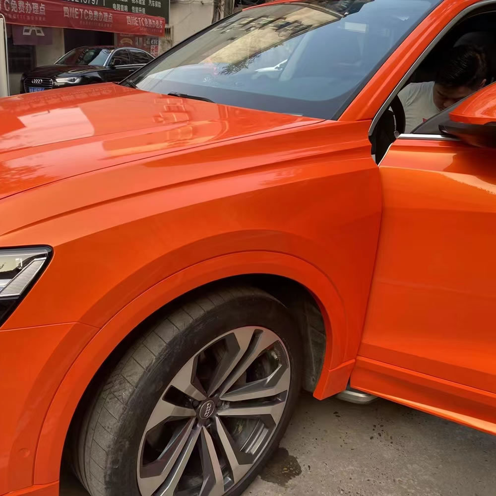 TOPCAR Magic Gold Racing Orange Vinyl Wrap