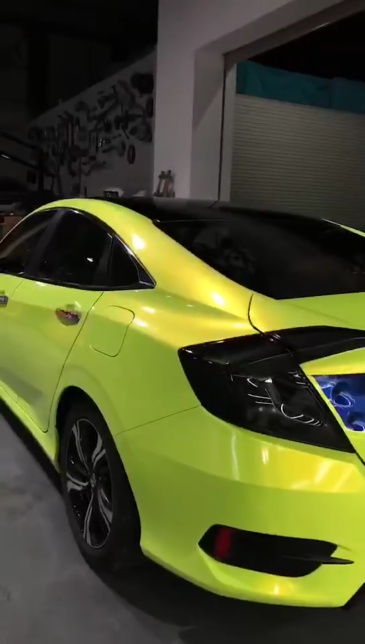 TOPCAR Magic Gold Lemon Yellow Vinyl Wrap
