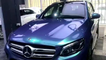 TOPCAR Magic Gold Malachite Green Vinyl Wrap