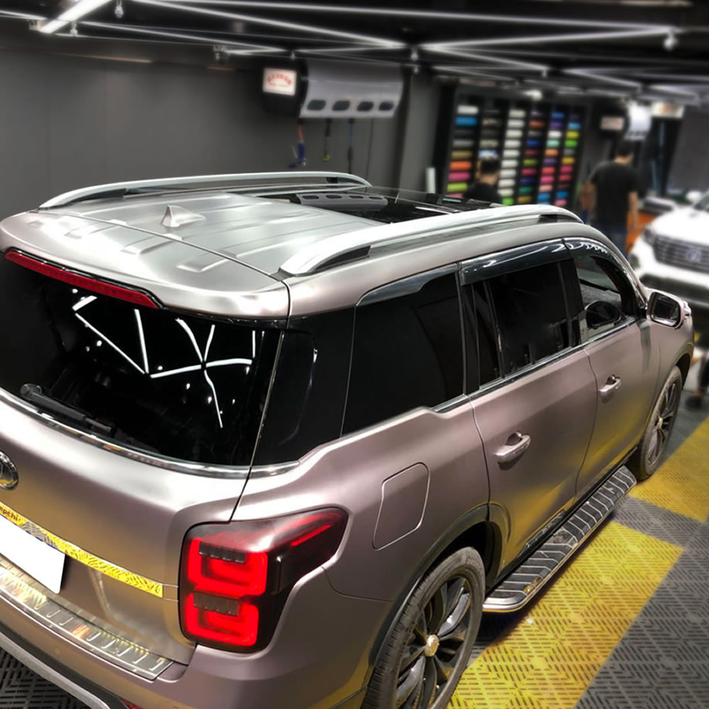 TOPCAR Satin Metallic Grey Vinyl Wrap Film