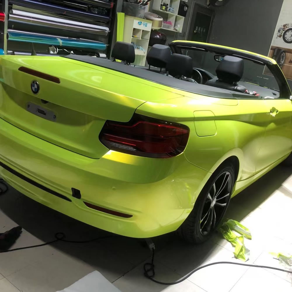 TOPCAR Magic Gold Lemon Yellow Vinyl Wrap
