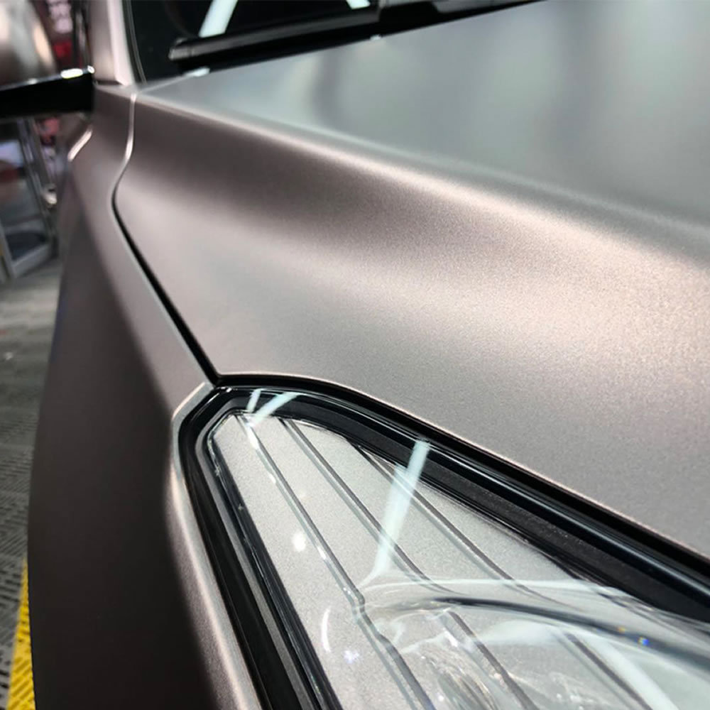 TOPCAR Satin Metallic Grey Vinyl Wrap Film
