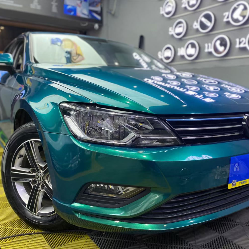 TOPCAR Magic Gold Dark Green Vinyl Wrap