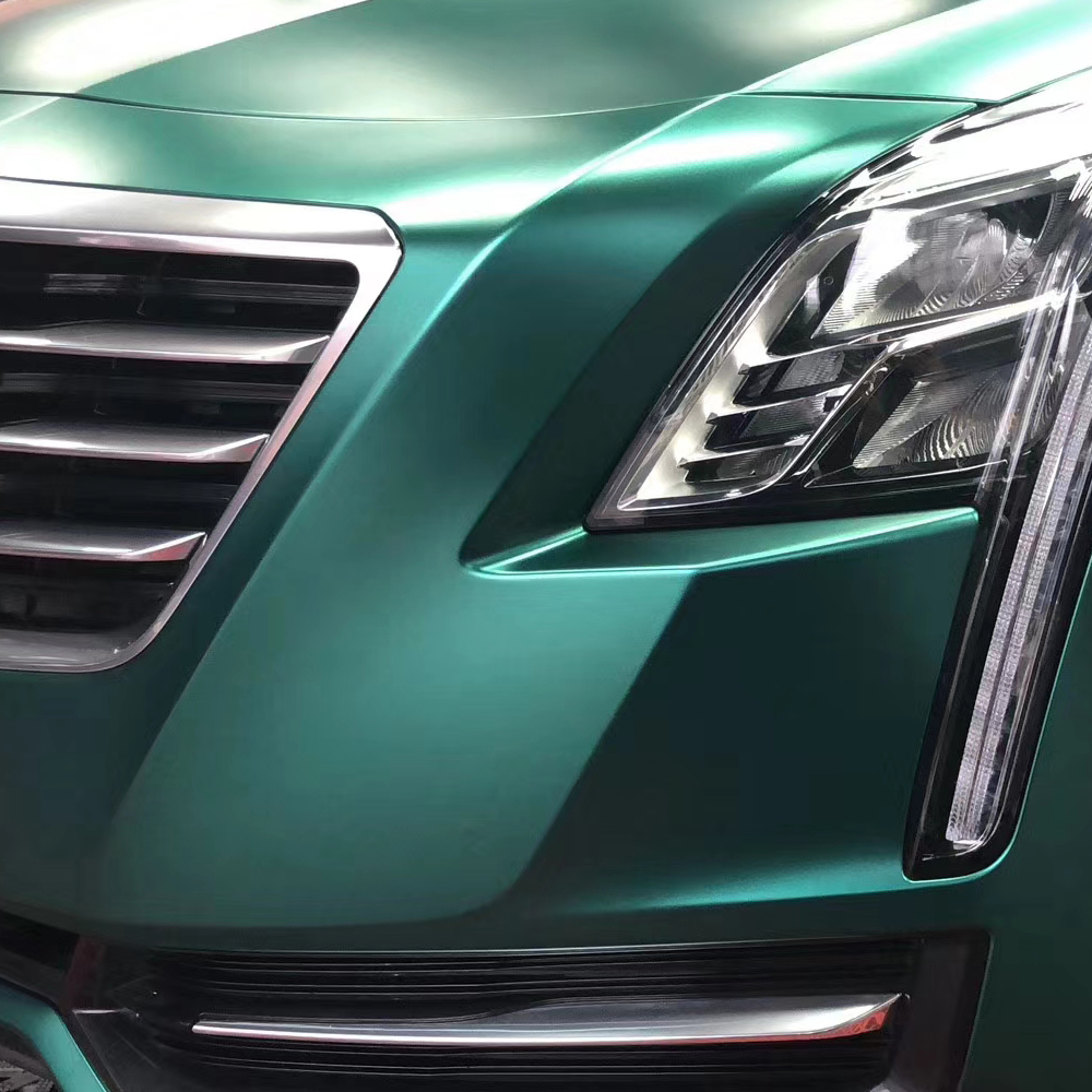 TOPCAR Satin Metallic Emerald Vinyl Wrap Film