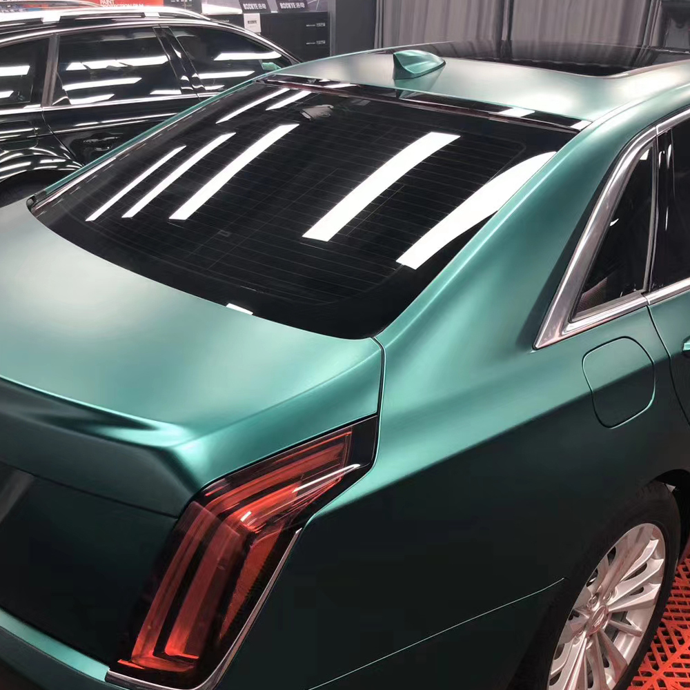 TOPCAR Satin Metallic Emerald Vinyl Wrap Film