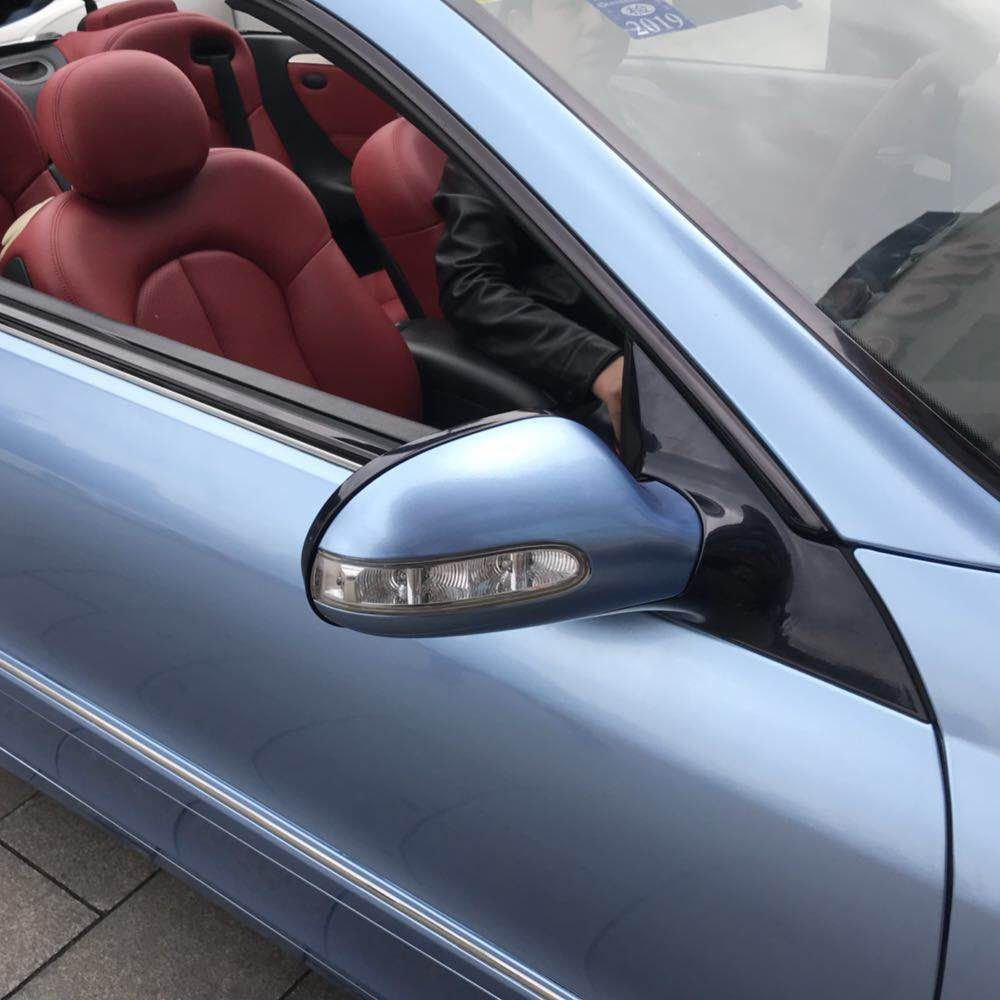 TOPCAR Satin Metallic Mist Blue Vinyl Wrap Film